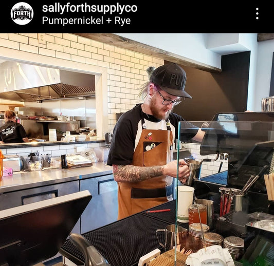 Custom Hand Waxed Canvas Apron - Sally Forth Supply Co.