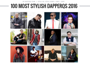 We were selected as one of the 100 Most Stylish Dapper Q's of 2016!